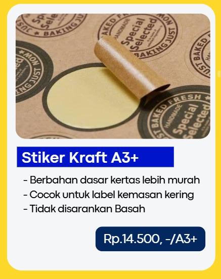 Stiker Kraft A3+